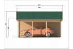Donnybrook 44 / 6.8m x 5.6m Garage and Carport